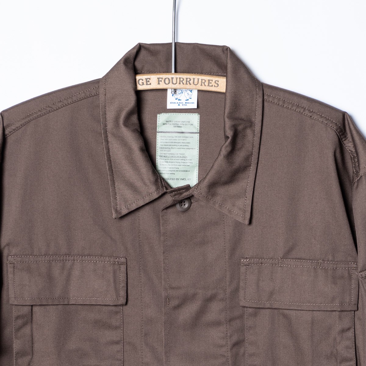 BDU Jacket, DarkBrown “SMOOPY” - Web store | SIRANO BROS. & Co.