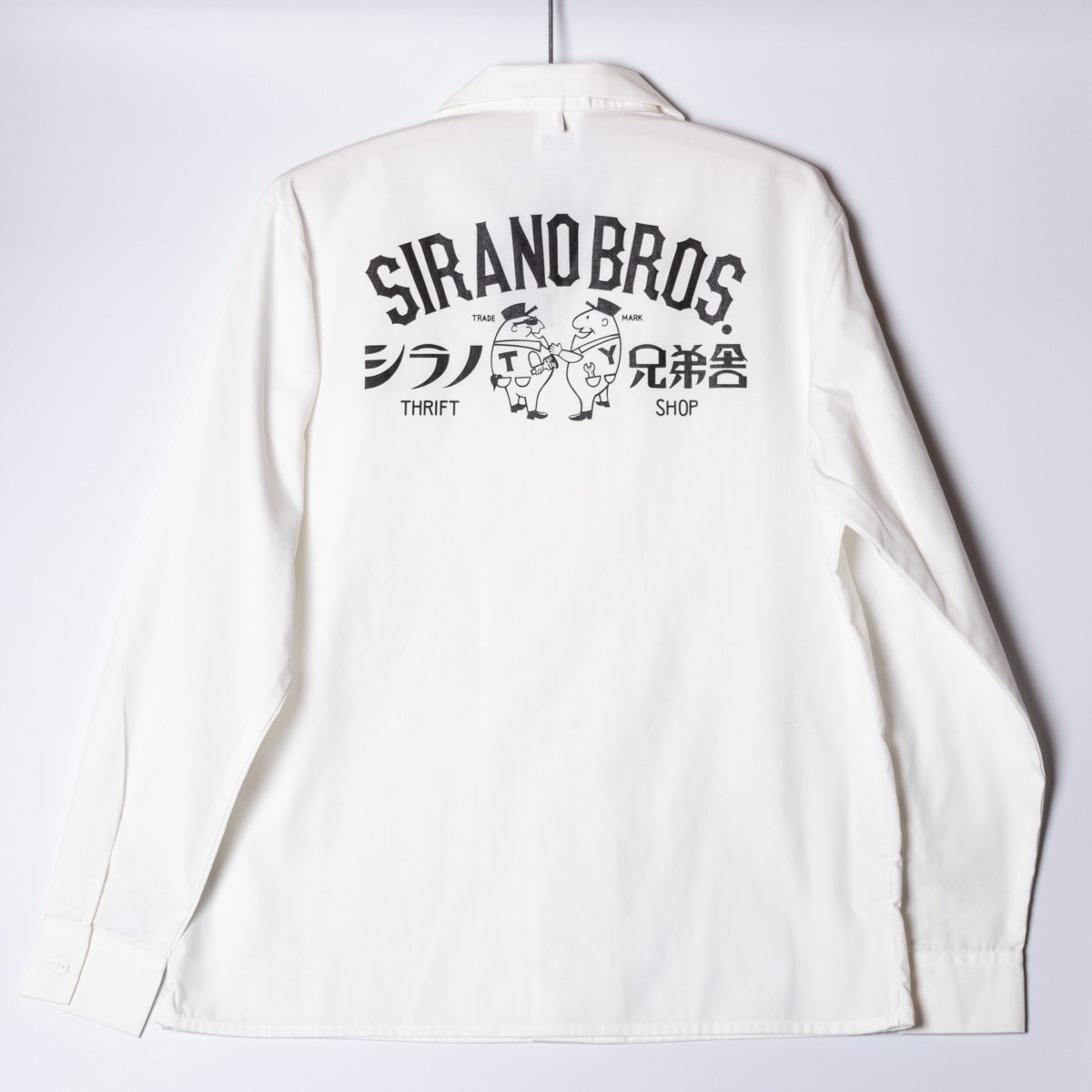 Open Collar L/S Work Shirts “シラノ兄弟舎” OffWhite - Web store | SIRANO BROS. &  Co.