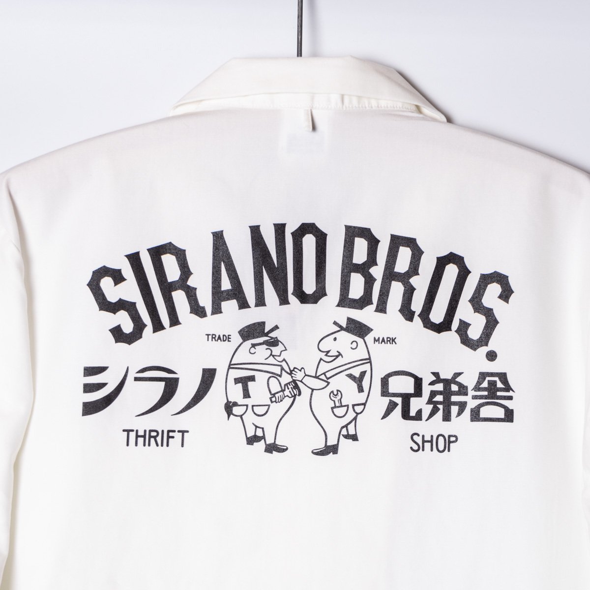 Open Collar L/S Work Shirts “シラノ兄弟舎” OffWhite - Web store | SIRANO BROS. &  Co.