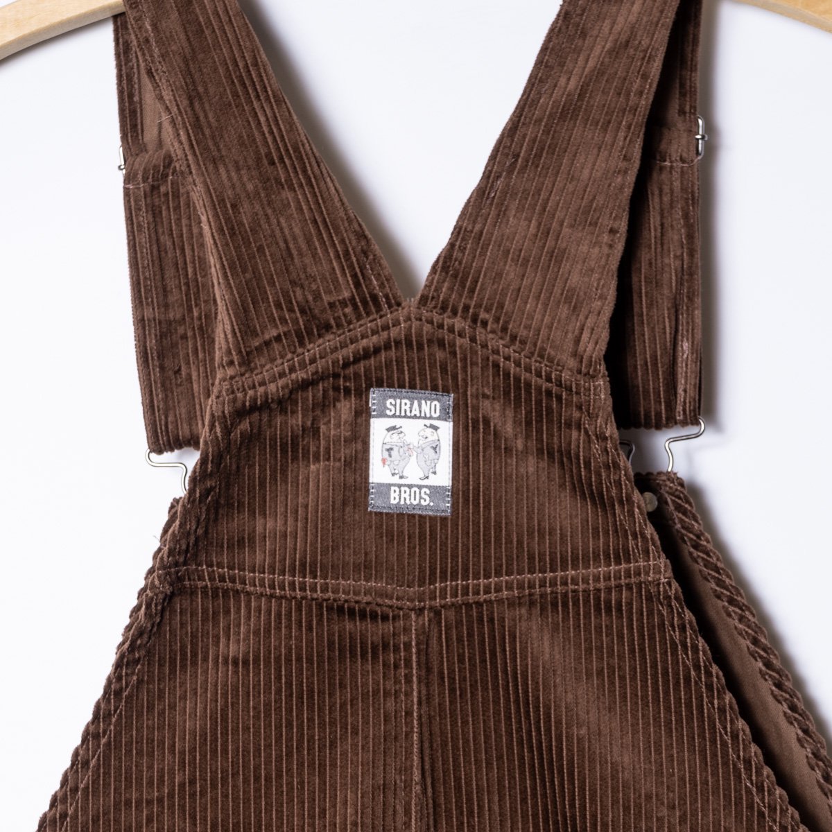 Overalls, Cords “mini Dial” Brown - Web store | SIRANO BROS. & Co.