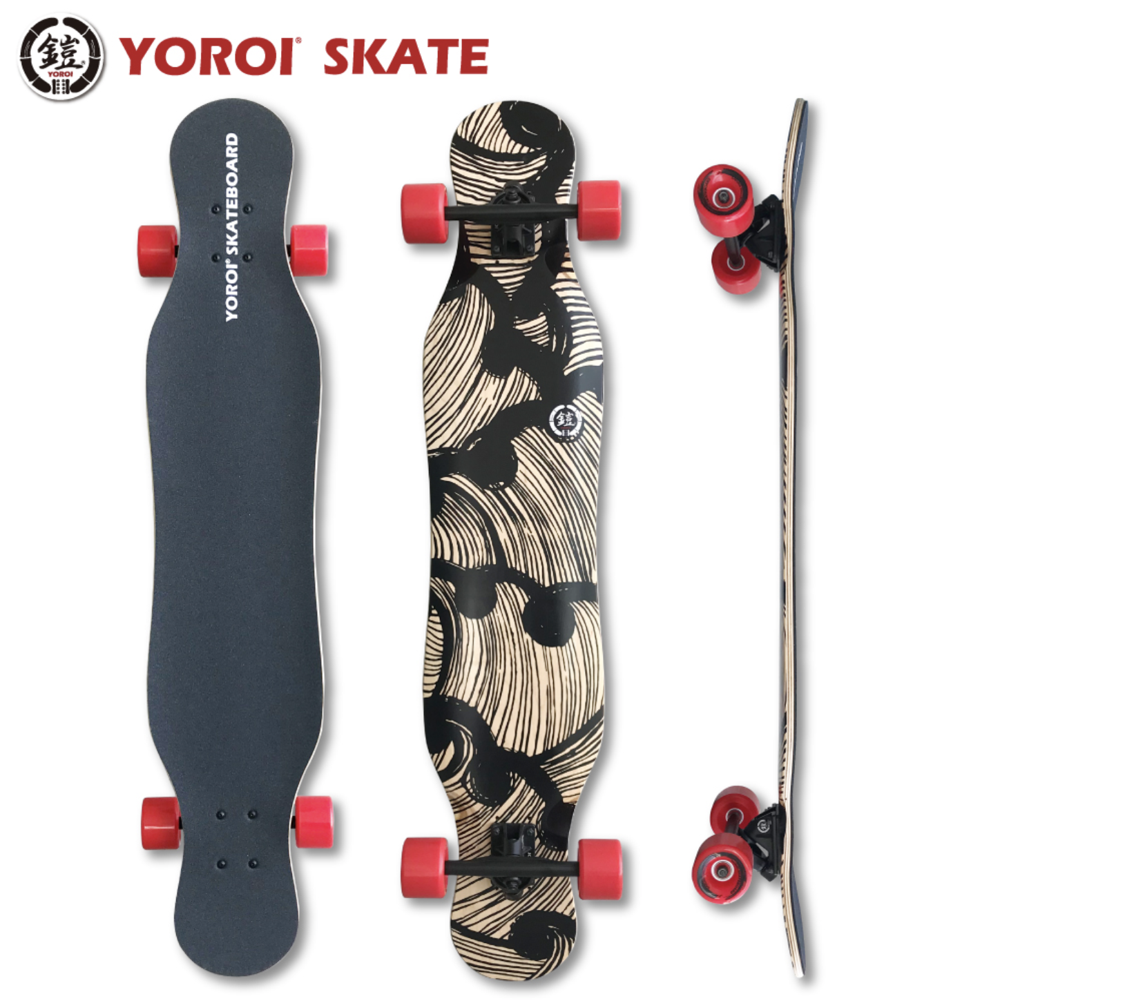 【YOROI SKATE BOARD】 JUJU 45 ロングスケートボード - JOINT HOUSE