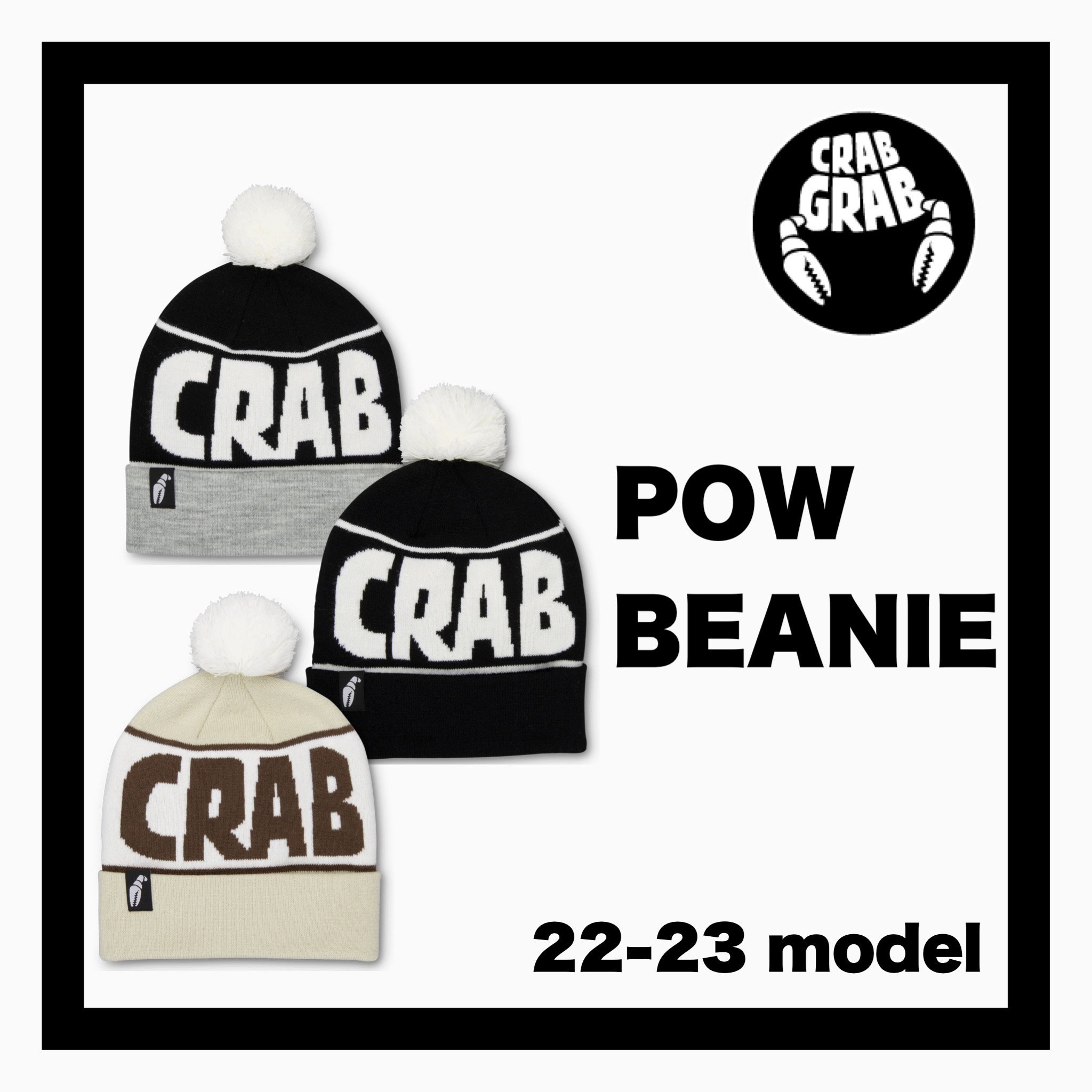 <img class='new_mark_img1' src='https://img.shop-pro.jp/img/new/icons14.gif' style='border:none;display:inline;margin:0px;padding:0px;width:auto;' />CRAB GRABPOW BEANIE