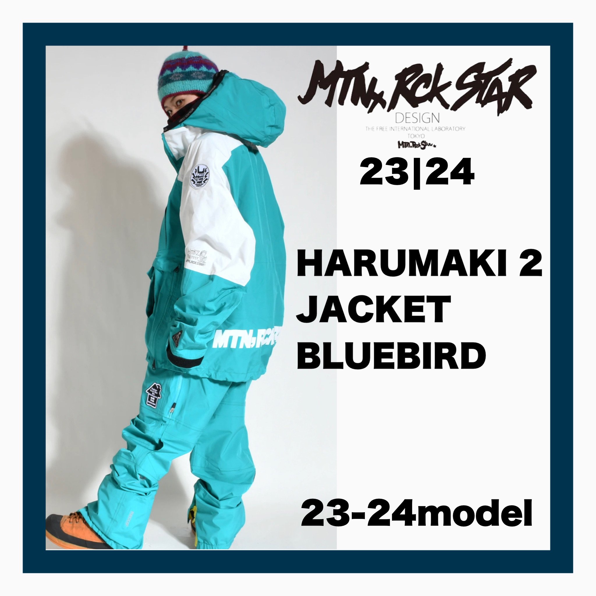 <img class='new_mark_img1' src='https://img.shop-pro.jp/img/new/icons24.gif' style='border:none;display:inline;margin:0px;padding:0px;width:auto;' />2023-2024 MOUNTAIN ROCK STAR  HARUMAKI 2 JACKET : BLUE BIRD 