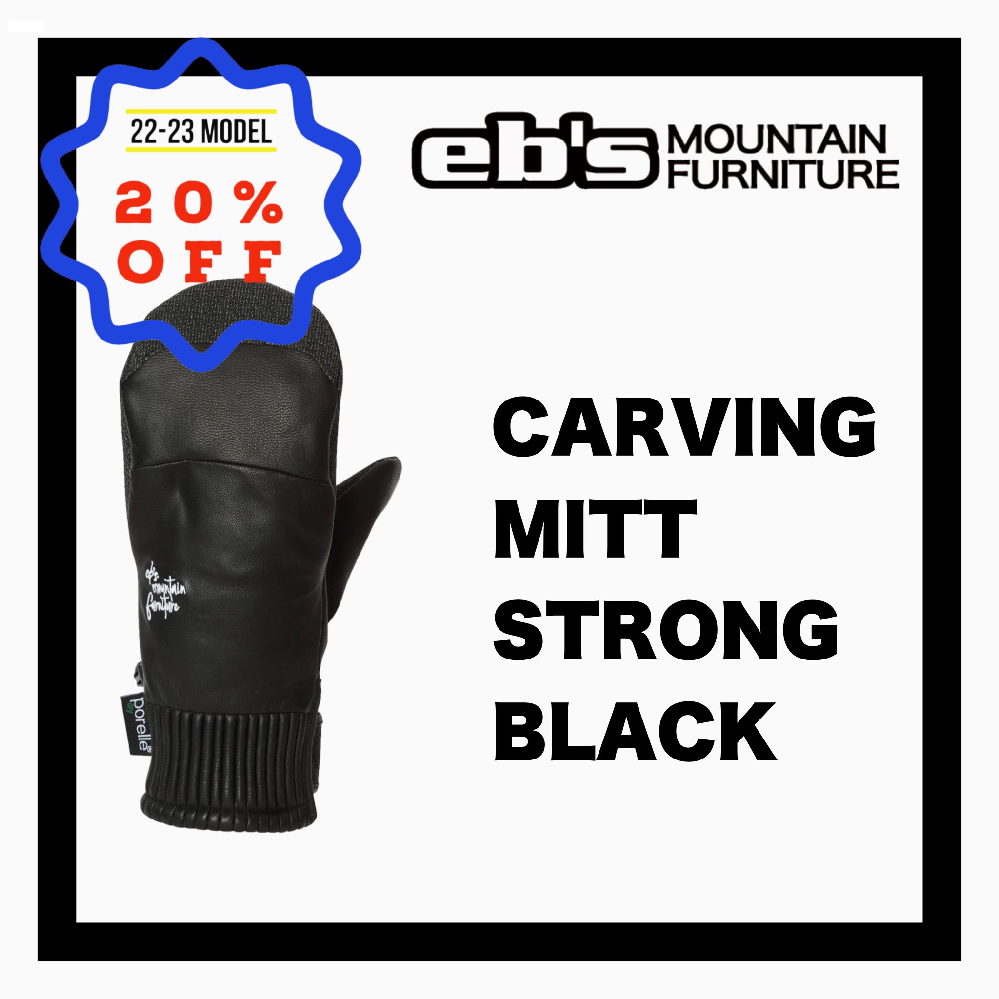eb'sCARVING MITT / STRONG BLACK