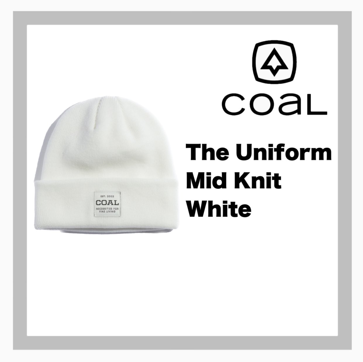 COALThe Uniform Mid Knit WHITE