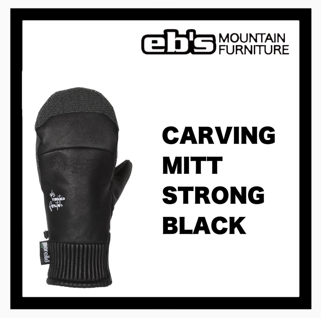 <img class='new_mark_img1' src='https://img.shop-pro.jp/img/new/icons14.gif' style='border:none;display:inline;margin:0px;padding:0px;width:auto;' />eb'sCARVING MITT / STRONG  BLACK