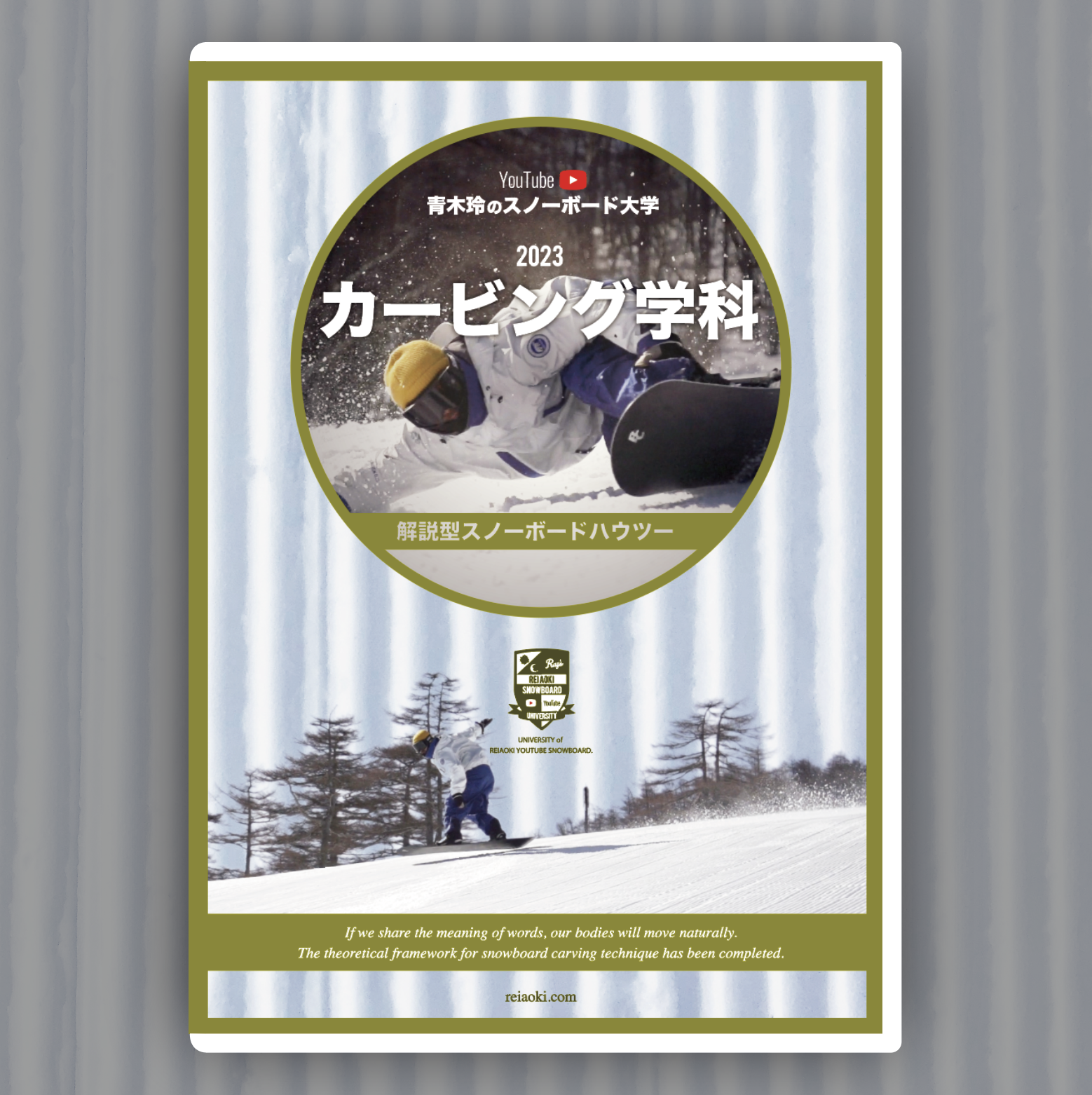 海外限定】 DVD スノーボード大学 青木玲 セット カービング学科 