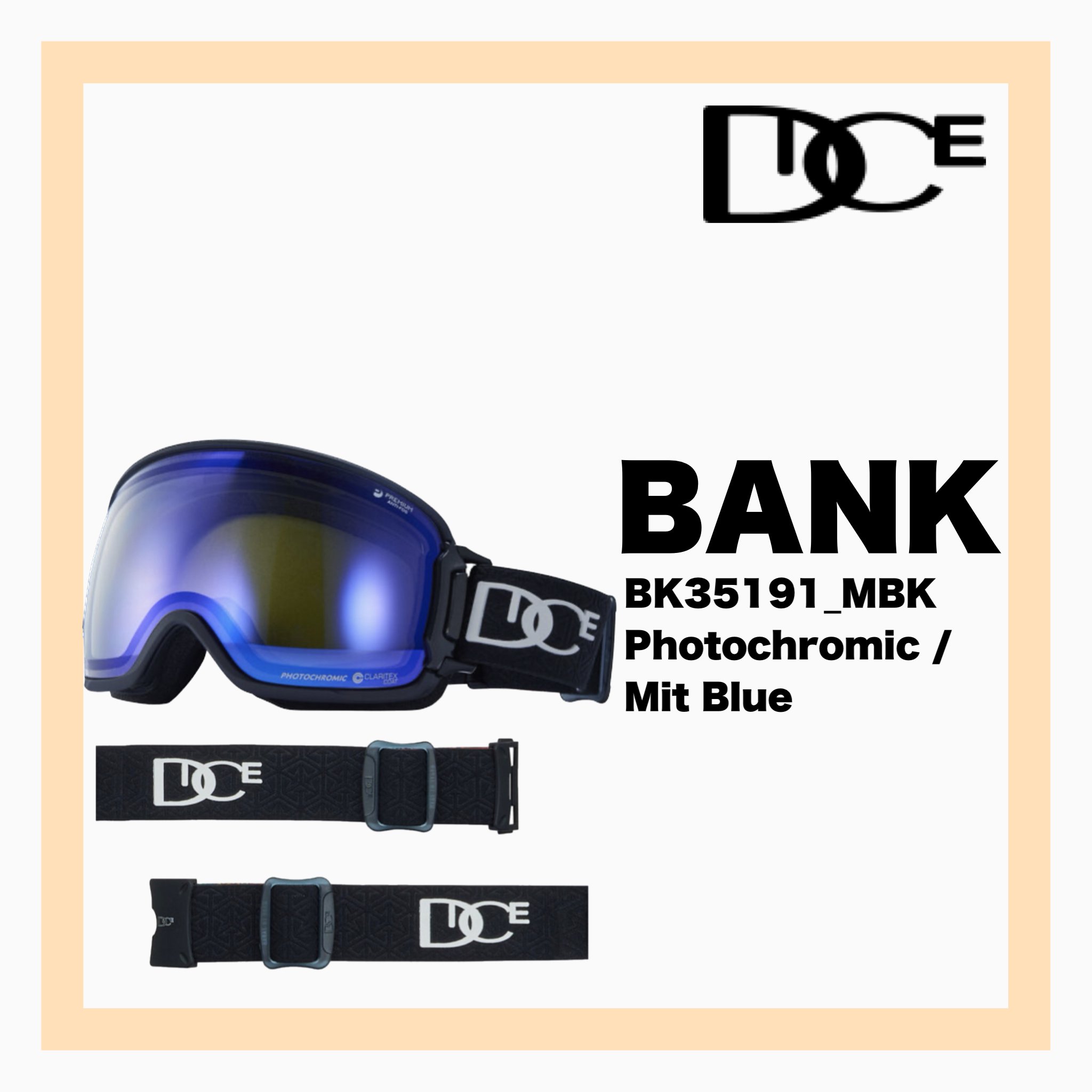 <img class='new_mark_img1' src='https://img.shop-pro.jp/img/new/icons34.gif' style='border:none;display:inline;margin:0px;padding:0px;width:auto;' />DICE BANK MBK  Photochromic / Mit Blue
