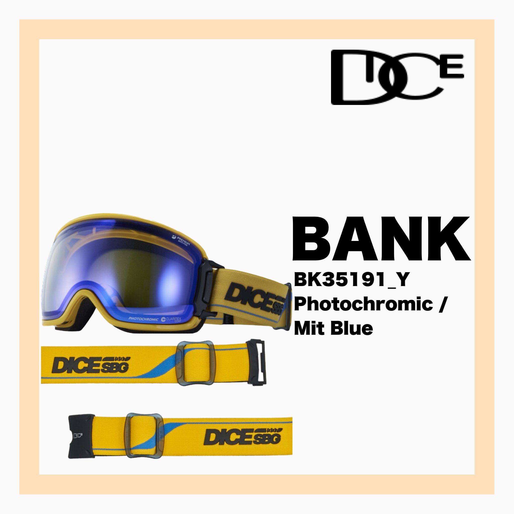 <img class='new_mark_img1' src='https://img.shop-pro.jp/img/new/icons43.gif' style='border:none;display:inline;margin:0px;padding:0px;width:auto;' />DICE BANK Y  Photochromic / Mit Blue