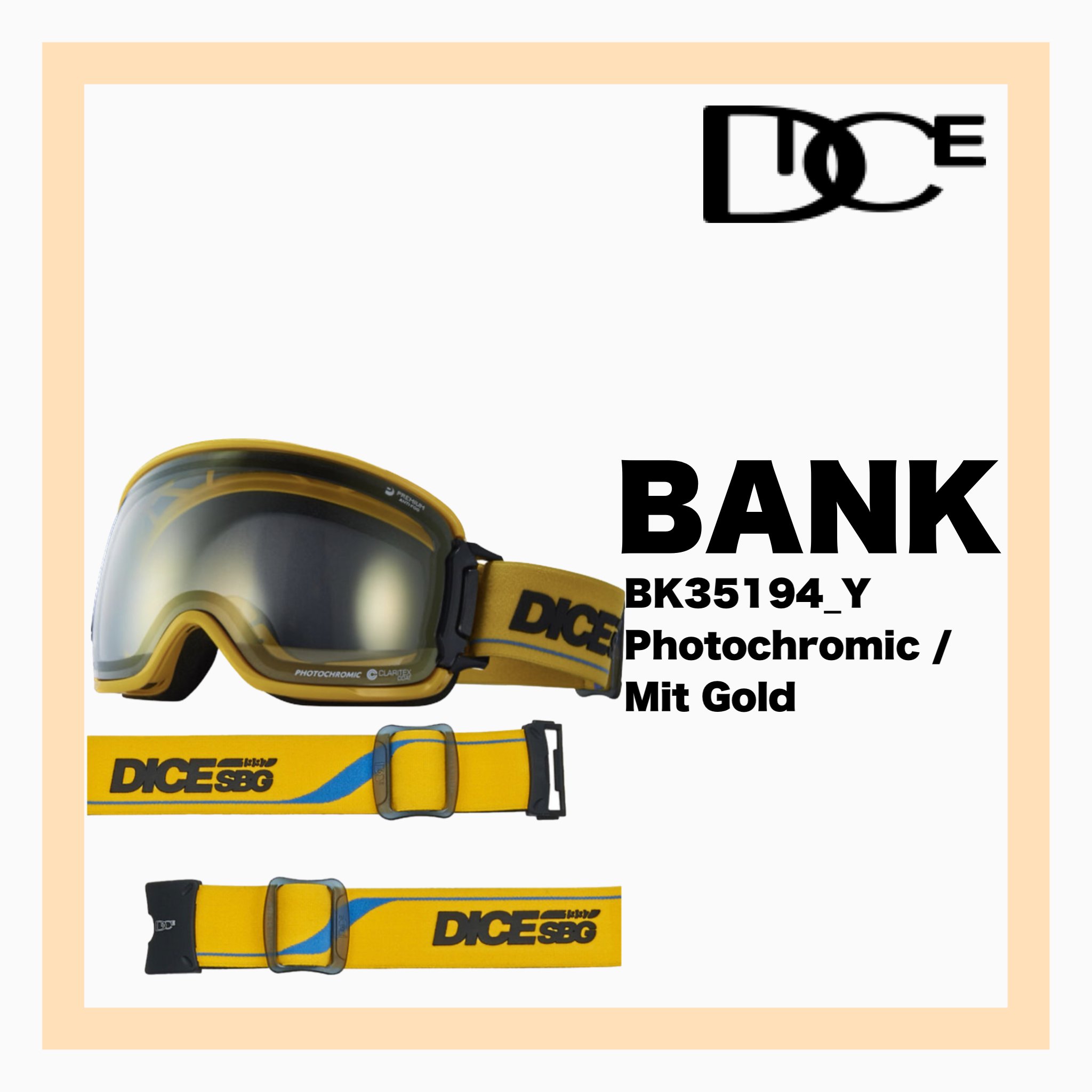 <img class='new_mark_img1' src='https://img.shop-pro.jp/img/new/icons34.gif' style='border:none;display:inline;margin:0px;padding:0px;width:auto;' />DICE BANK Y  Photochromic / Mit Gold