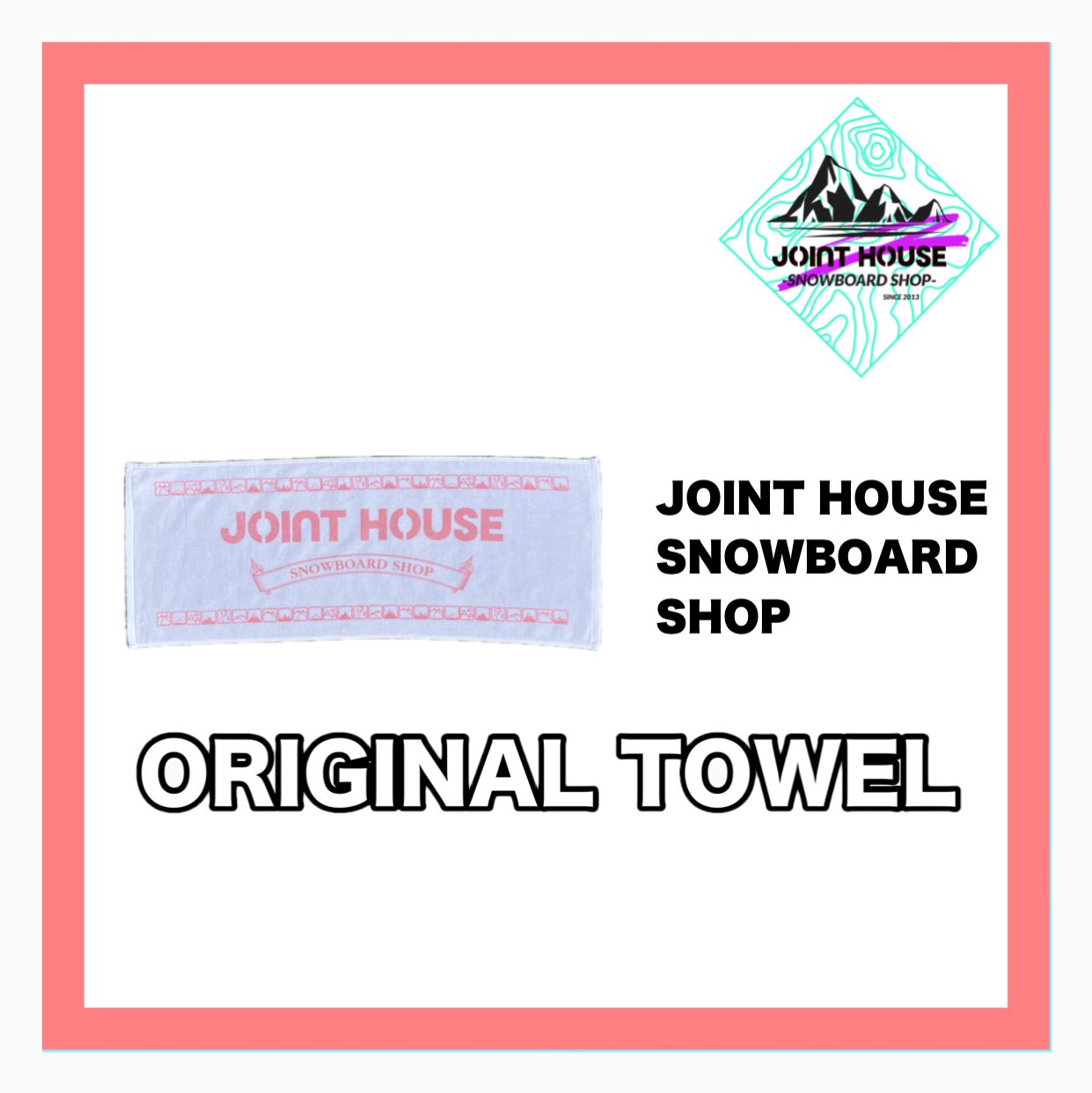 <img class='new_mark_img1' src='https://img.shop-pro.jp/img/new/icons14.gif' style='border:none;display:inline;margin:0px;padding:0px;width:auto;' />JOINT HOUSE-SNOWBOARD SHOP-ORIGINAL TOWELꥸʥ륿