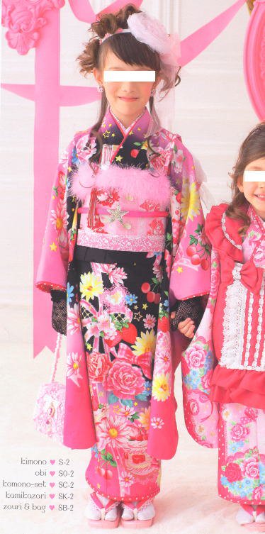 ビラカンジュニア七五三7歳卒業式祝着物フルセット+袴メゾピアノ松田聖子作り帯はこせこ