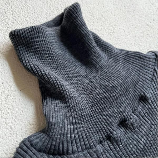 ナゴンスタンス【M】ハイネックロングスリーブ リブ プルオーバー メリノウール ナゴンスタンス【M】ハイネックロングスリーブ リブ プル