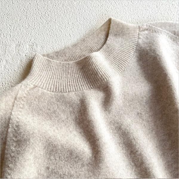 1dozen [1ダース] ファインラムフェルト モックネックプル