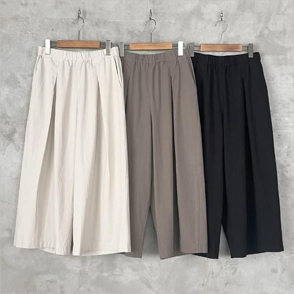 evam eva 今季！新品未使用！完売！コットンキュロットパンツ　sage M evam eva 今季！新品未使用！完売！コットンキュロットパンツ sage M