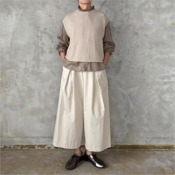 evam eva [エヴァムエヴァ] コットンキュロットパンツ E253T065