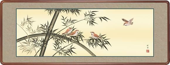 欄間額　花鳥画 欄間額-花鳥画 - 掛け軸専門店【ほなこて】