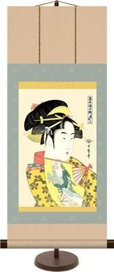 掛軸　日本画　浮世絵　時代箱付　C　7675A 掛軸 日本画 浮世絵 時代箱付 C 7675A