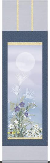 明～清時代 花鳥画 絹本掛軸 桐箱付 Amazon.co.jp: 掛け軸 掛軸 速水御舟（はやみぎょしゅう