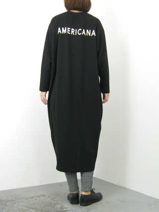 Americana アメリカーナ クルーネックサイドジップロングワンピース Brf 360a Clothes Tile