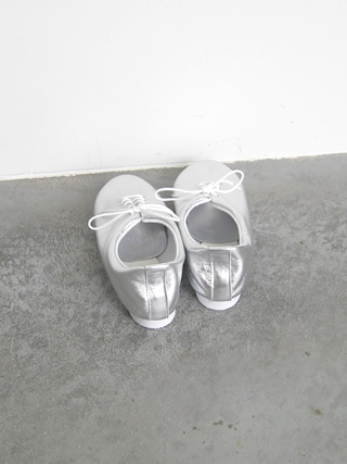 CROWN（クラウン） レースアップレザーシューズ シルバー[DANCE