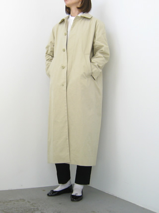 YAECA stain collar coat long | hartwellspremium.com