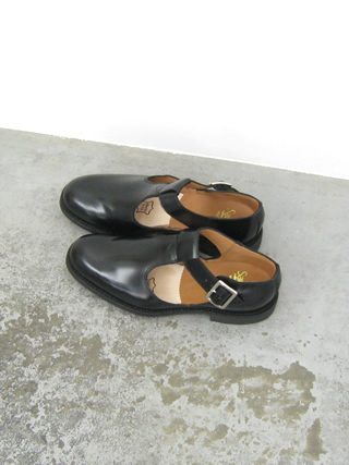 Sanders サンダース Military Sandal Tストラップレザーシューズ 16b Clothes Tile