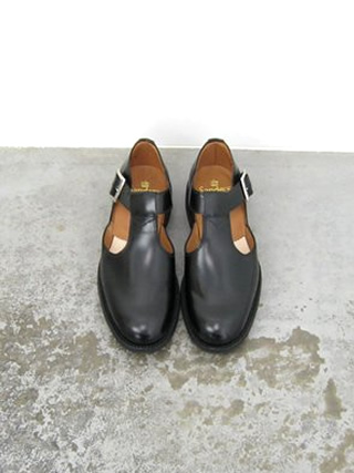 SANDERS(サンダース) Military Sandal Tストラップレザーシューズ