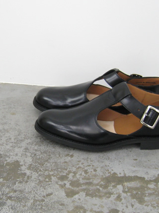 SANDERS（サンダース） Military Sandal Tストラップレザー