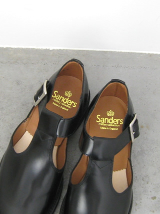 SANDERS（サンダース） Military Sandal Tストラップレザー