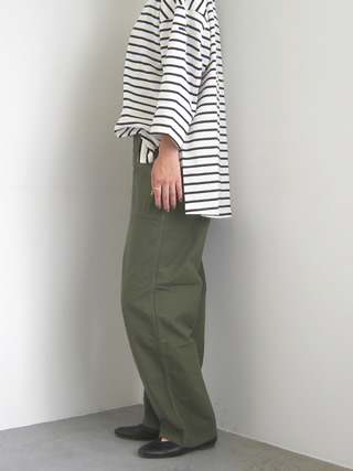 CIOTA ワークパンツ カーキ CIOTA (シオタ) スビンコットンポリエステルツイル ワークパンツ
