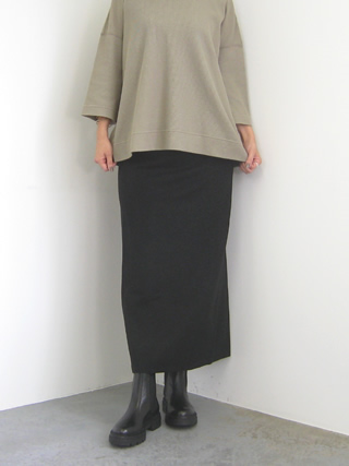 mizuiro-ind.（ミズイロインド）　ジャージーロングタイトスカート[3-260018] - clothes tile