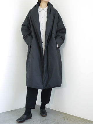 mizuiroind ショールカラーダウンコート　　（最終価格）袖丈55cm