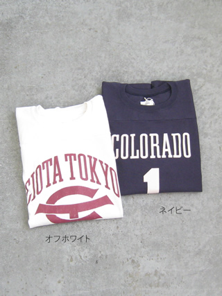 新品 CIOTA スビンコットン 12/-天竺 フットボール七分袖Tシャツ CIOTA) スビンコットン 12/-天竺 フットボール七分袖Tシャツ
