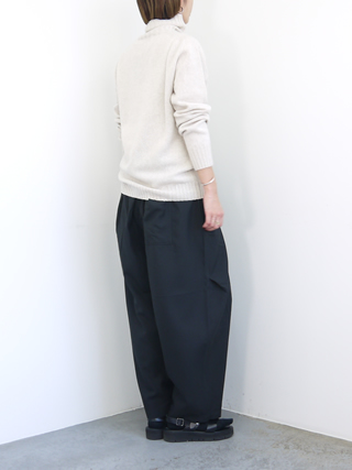 Modele Particulier ARMEN（モデルパティキュラーアーメン） ラムウールポロネックニットプルオーバー[JNAMP1651] -  clothes tile