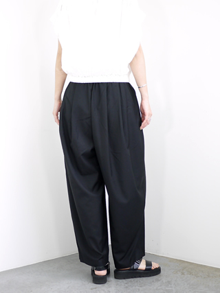 mizuiroind（ミズイロインド）| ワイドタックパンツ mizuiro ind｜とろみ ドレープ ワイド タック パンツ 2-260051