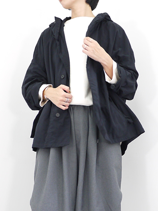 Y'sミリタリーモッズコート（白）ノースリーワンピース　サイドホール（黒）セット Y'sミリタリーモッズコート（白）ノースリーワンピース