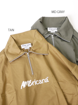 【極美品】AMERICANA アメリカーナ ハーフスリーブジャケット グレー AMERICANA（アメリカーナ）の「＜Americana＞ハーフジップ