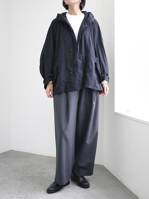 FIRMUM フィルマム ナイロンタッサー オーバーサイズモッズコート FIRMUM FIR MUM フィル マム ナイロンタッサー ガーメントダイ