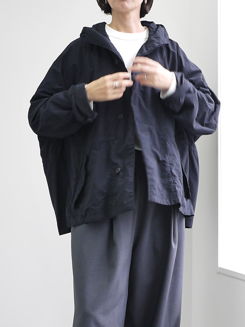 FIRMUM ナイロンタッサー ガーメントダイ ショート モッズコート FIR MUM フィル マム ナイロンタッサー ガーメントダイ オーバーサイズ