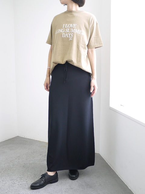 AMERICANA（アメリカーナ） ラフィー丸胴プリントTシャツ[BRF