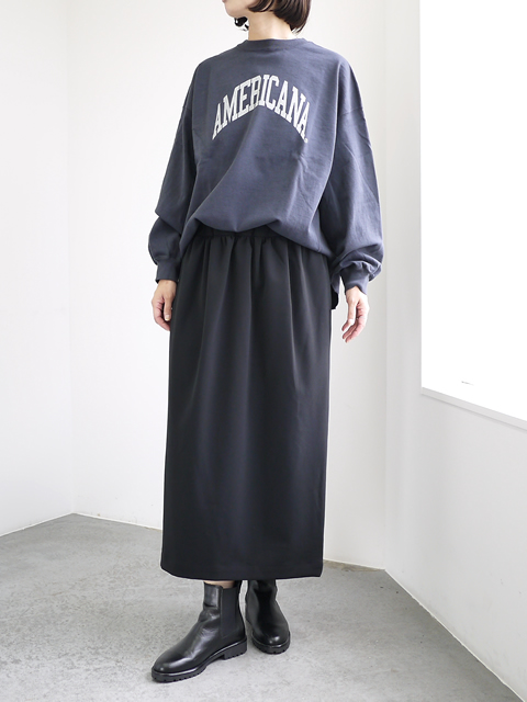 AMERICANA（アメリカーナ） USED加工ロングスリーブTシャツ[BRF-783A/1