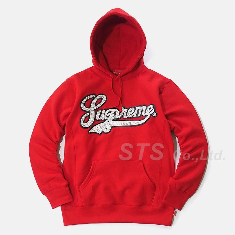 Supreme - Studded Leather Script Hooded Sweatshirt - UG.SHAFT