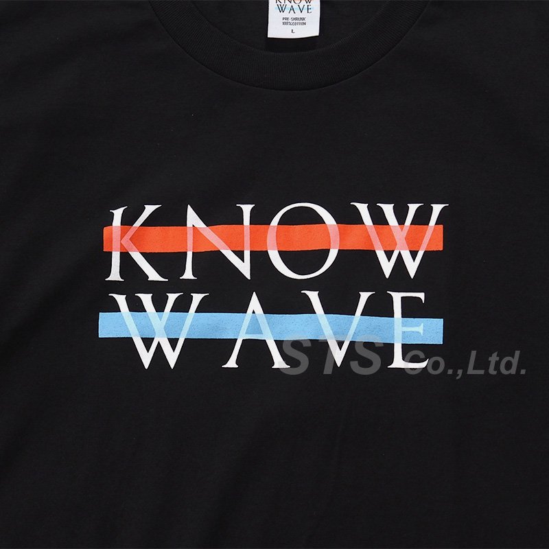 KNOW WAVE ロゴTシャツ　ネイビー　Mサイズ　エーロン