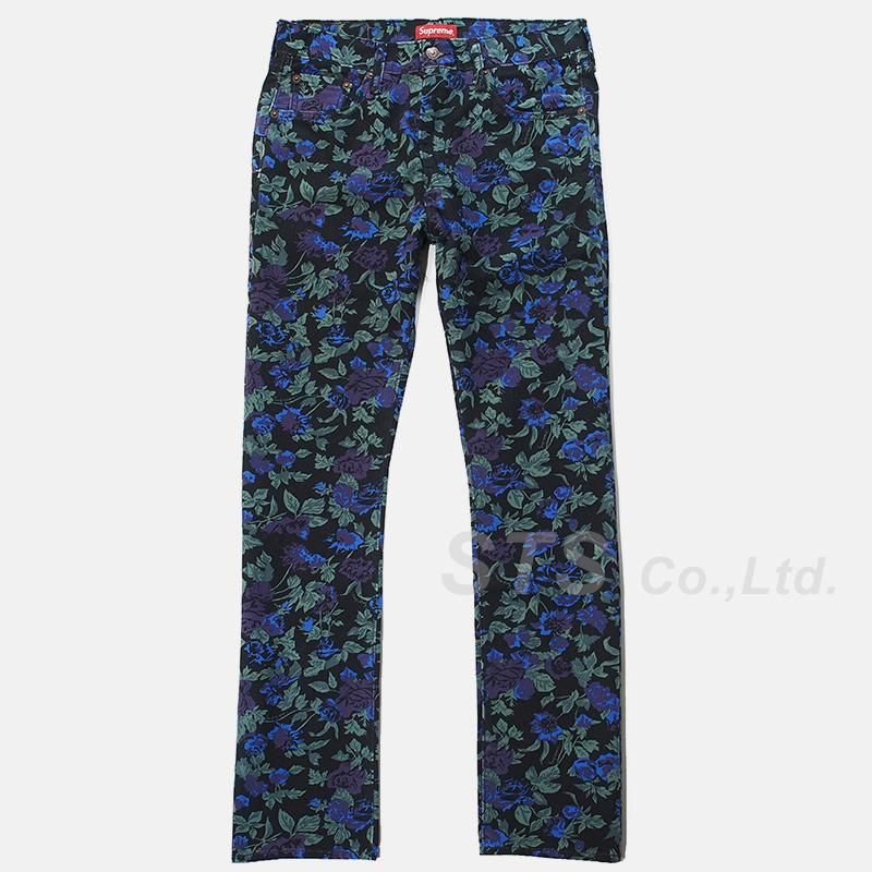 supreme levis roses 505 jeans denim