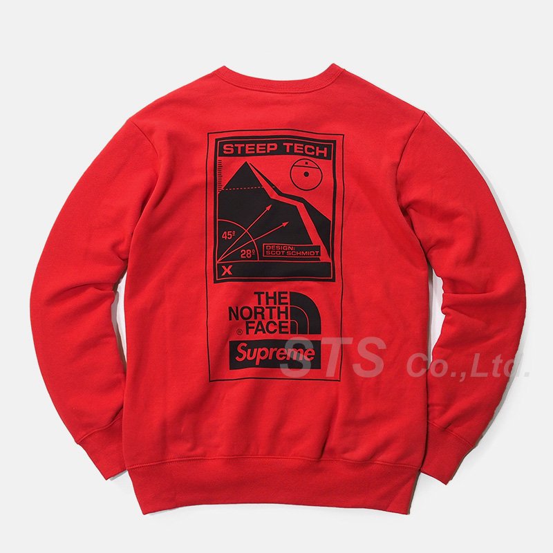 supreme x north face crewneck