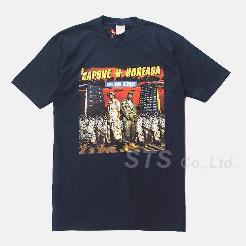 supreme the war report tee navy large