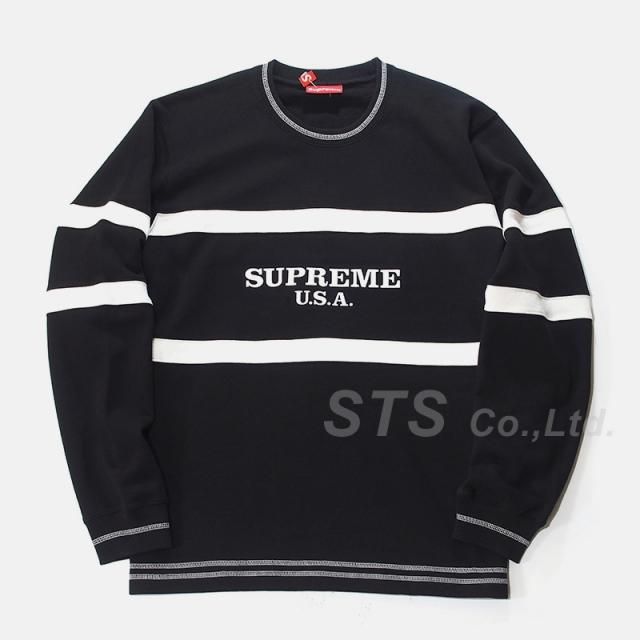 Supreme - Center Stripe Crewneck