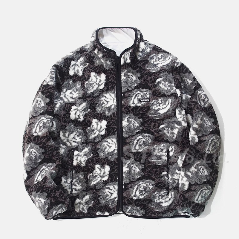 Supreme - Roses Sherpa Fleece Reversible Jacket - UG.SHAFT