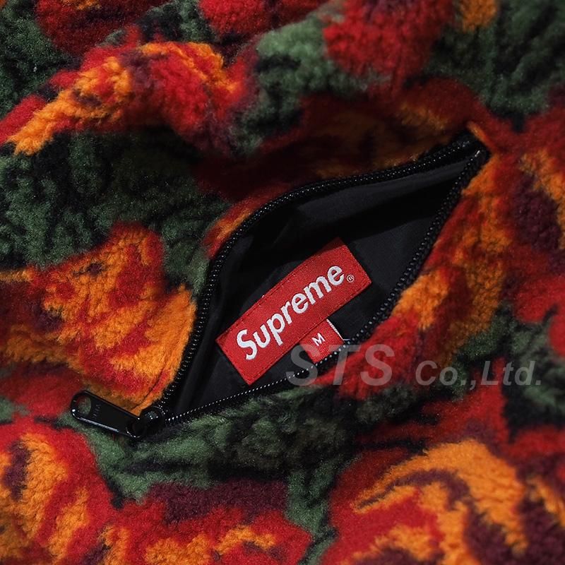 ジャケット・アウター Supreme Roses Sherpa Fleece Jacket Supreme Roses Sherpa Fleece Reversible Jacket (FW16)